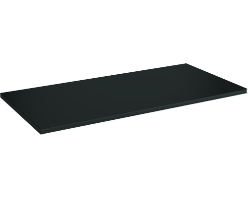 2 Profi-Stecksystem Fachböden, 120x50 cm (BxT), schwarz