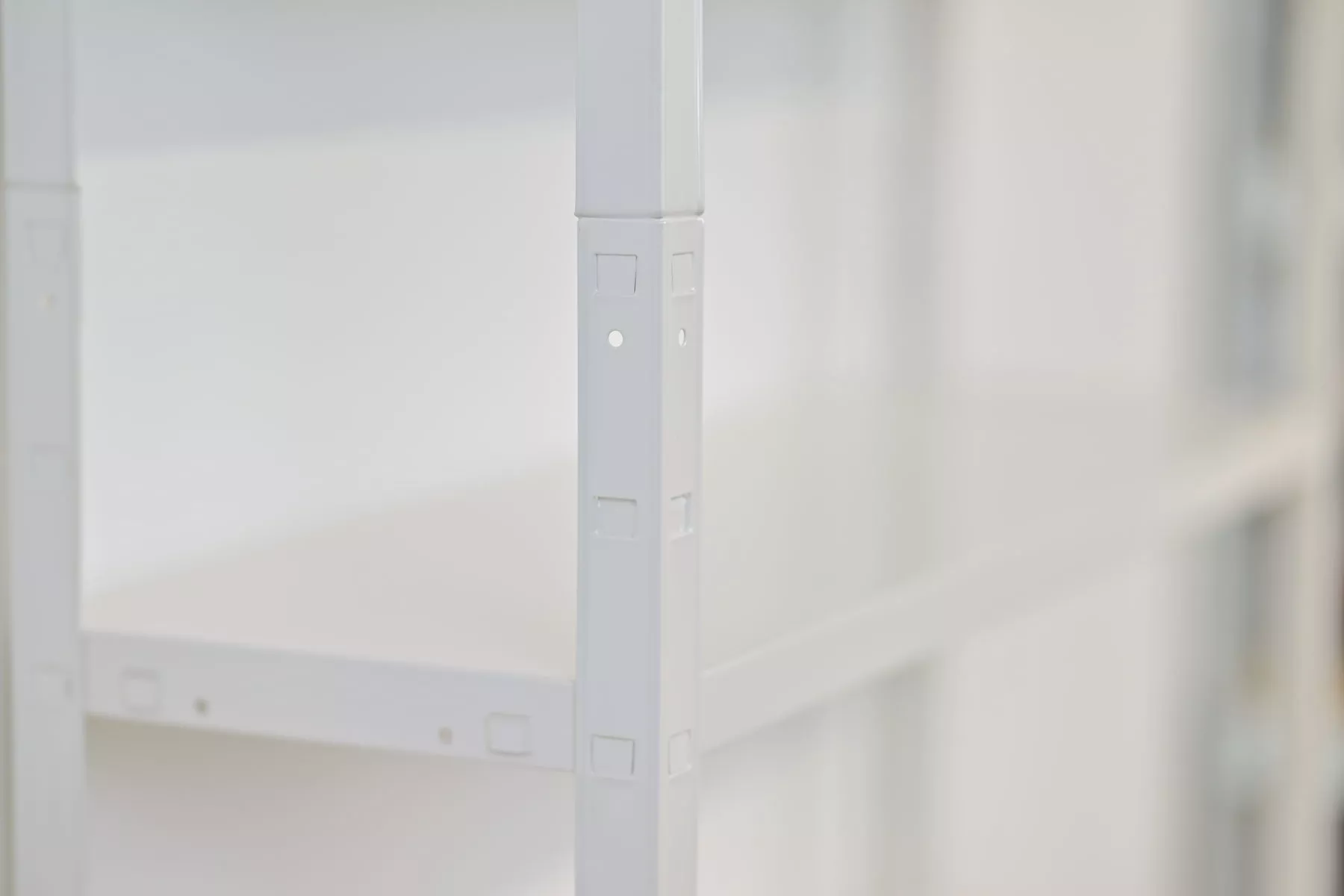 Stylisches Steck- Büroregal 200x100x30 cm weiß (HxBxT)